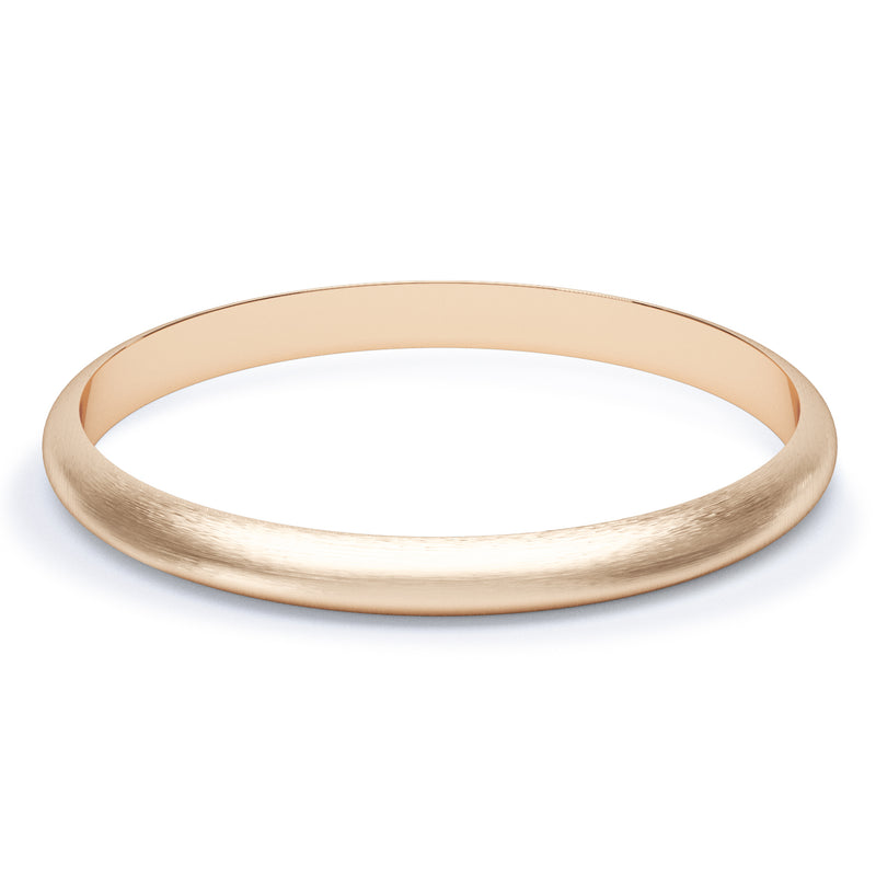 2mm Matt Finish D Shape Profile Wedding Band – Bow & Co Jewellery Ltd